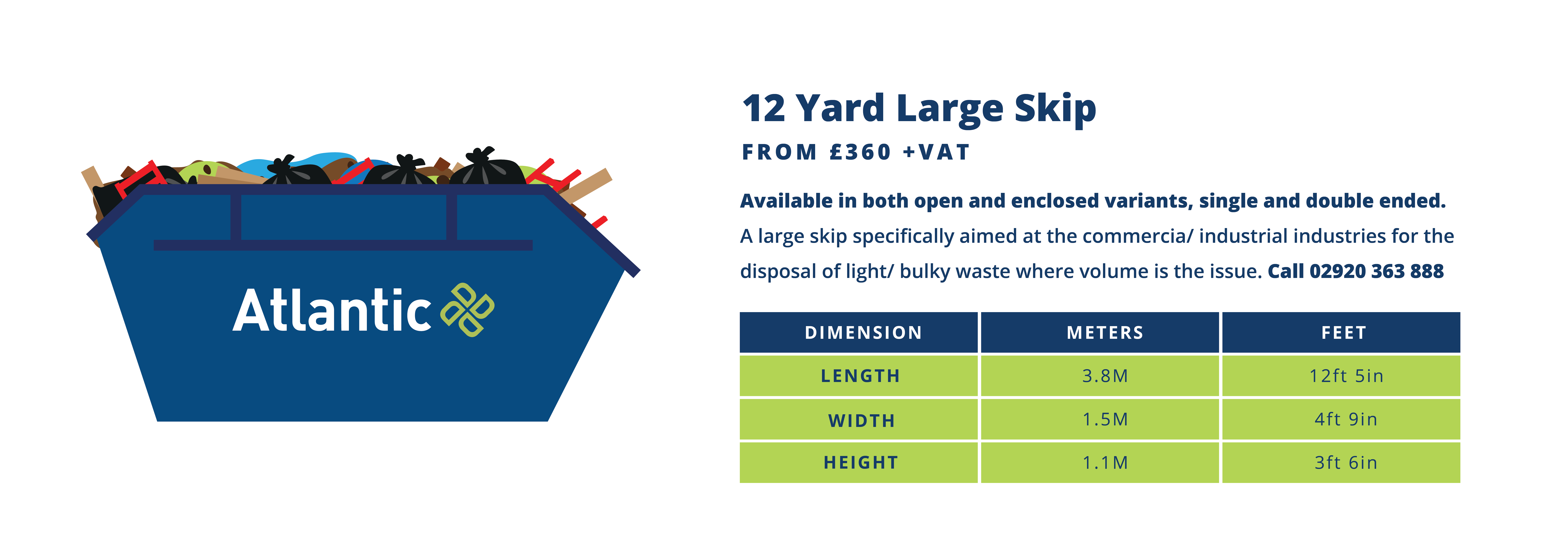 Skip 4 (12 Yard Large Skip)