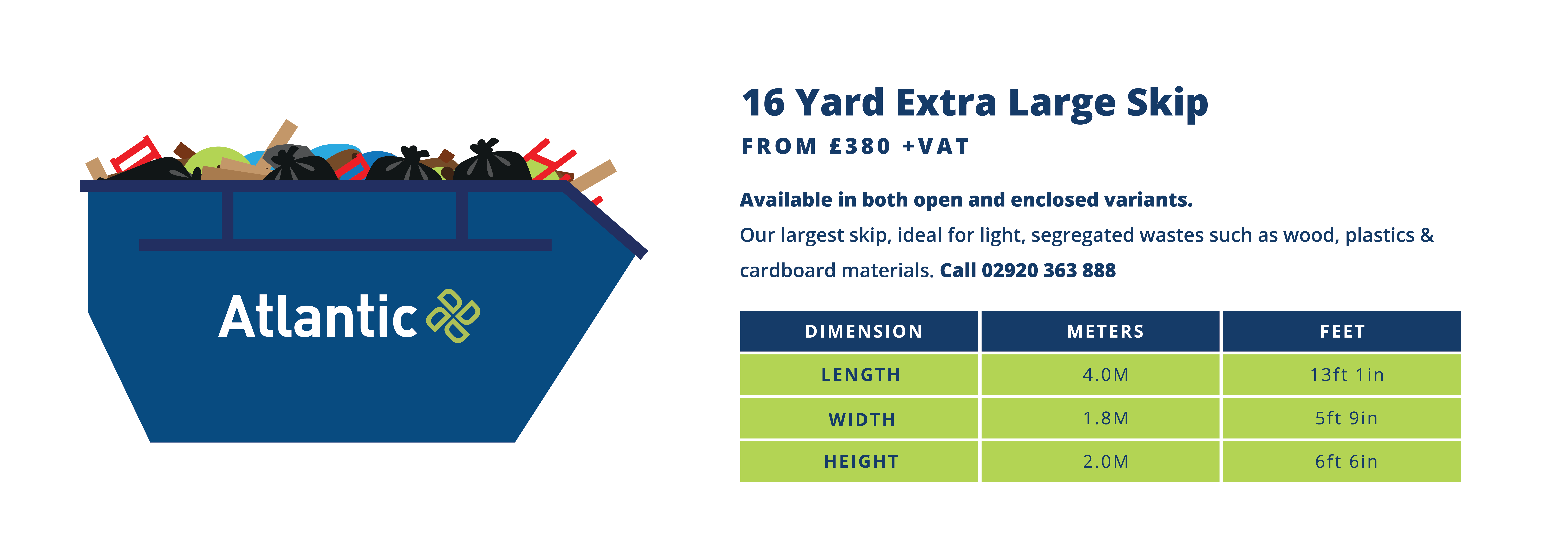 Skip 5 (16 Yard Extra Large Skip)