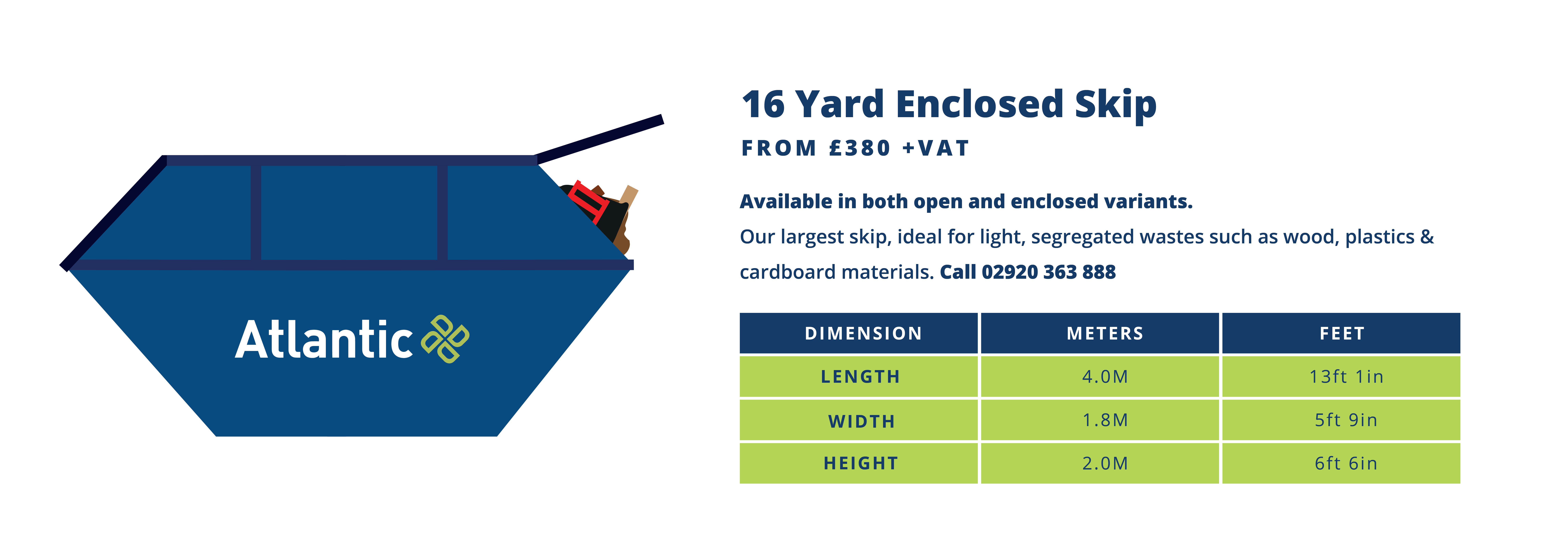 Skip 7 (16 Yard Enclosed Skip)