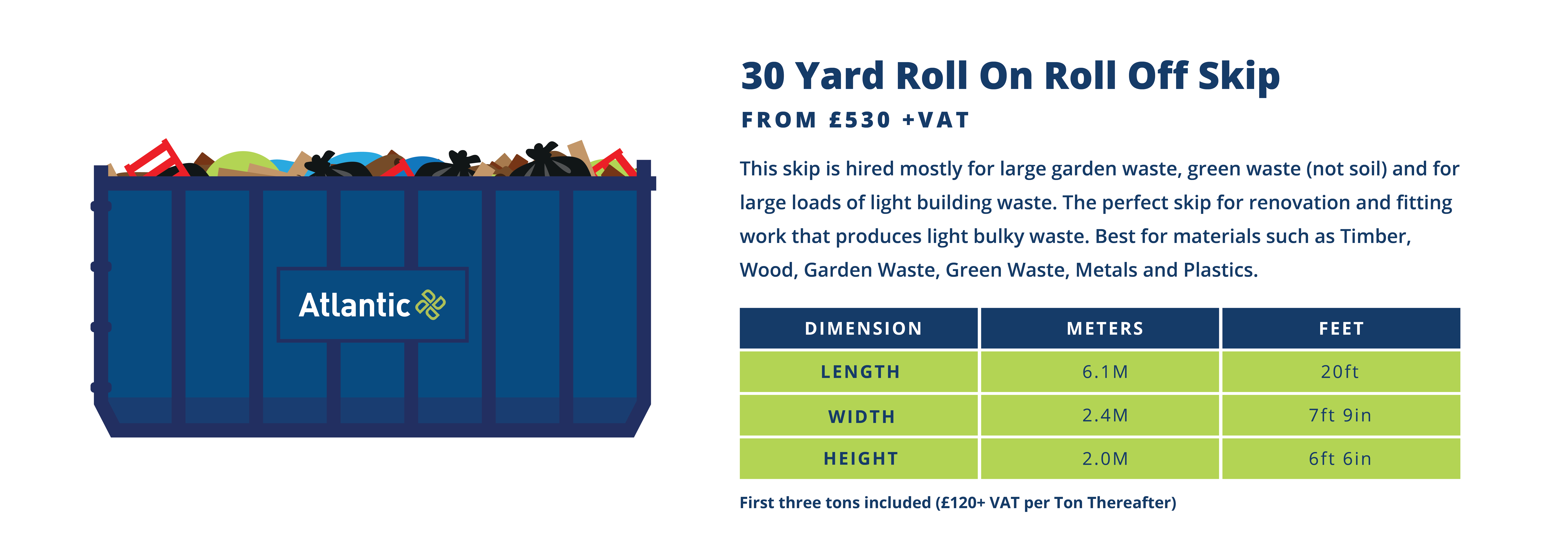 Skip 9 (30 Yard Roll On Roll Off Skip)