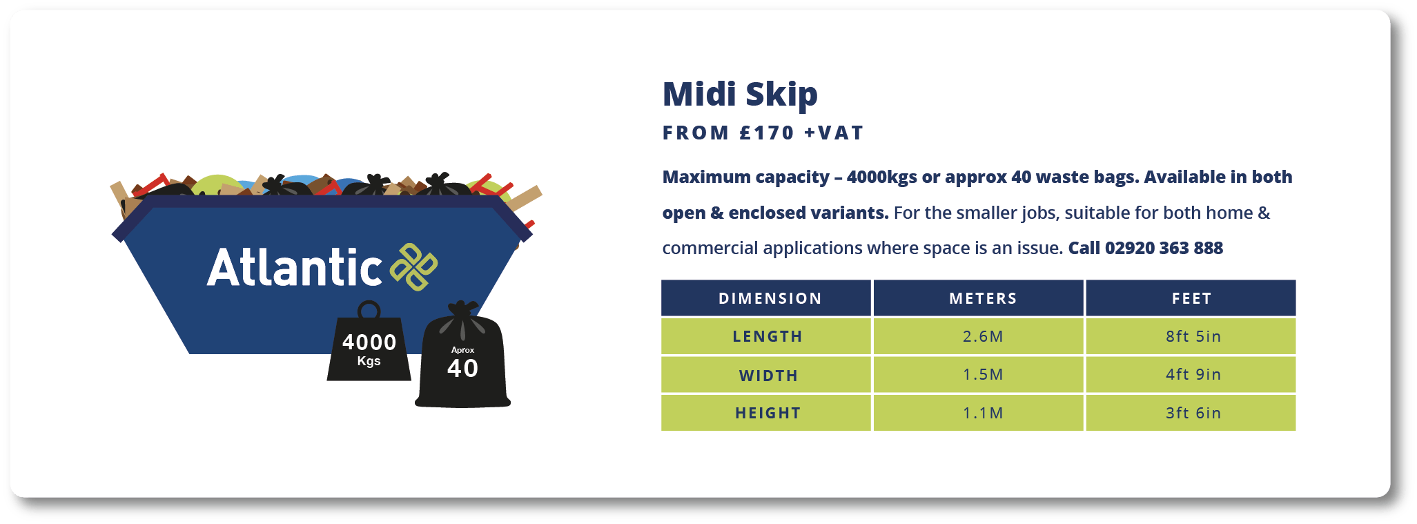 SKIP HIRE Atlantic Recycling Skip Hire Cardiff